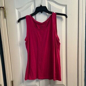 Reebok Pink Fitted Sleeveless Tank Top